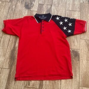 4th July Rock Port Red/Navy 4th July Polo Shirt in Excellent Condition. Xl